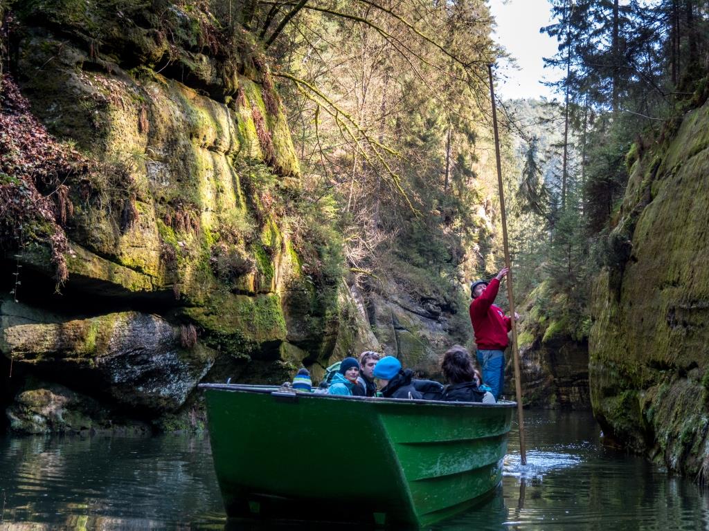 Kamenice River Boat Trip Bohemian Switzerland National Park Czech Republic