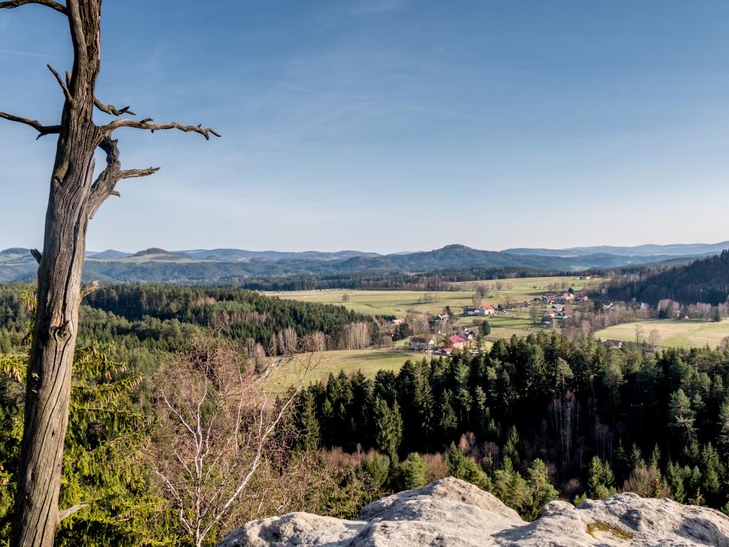 View from Šaunštejn Castle Bohemian Switzerland National Park