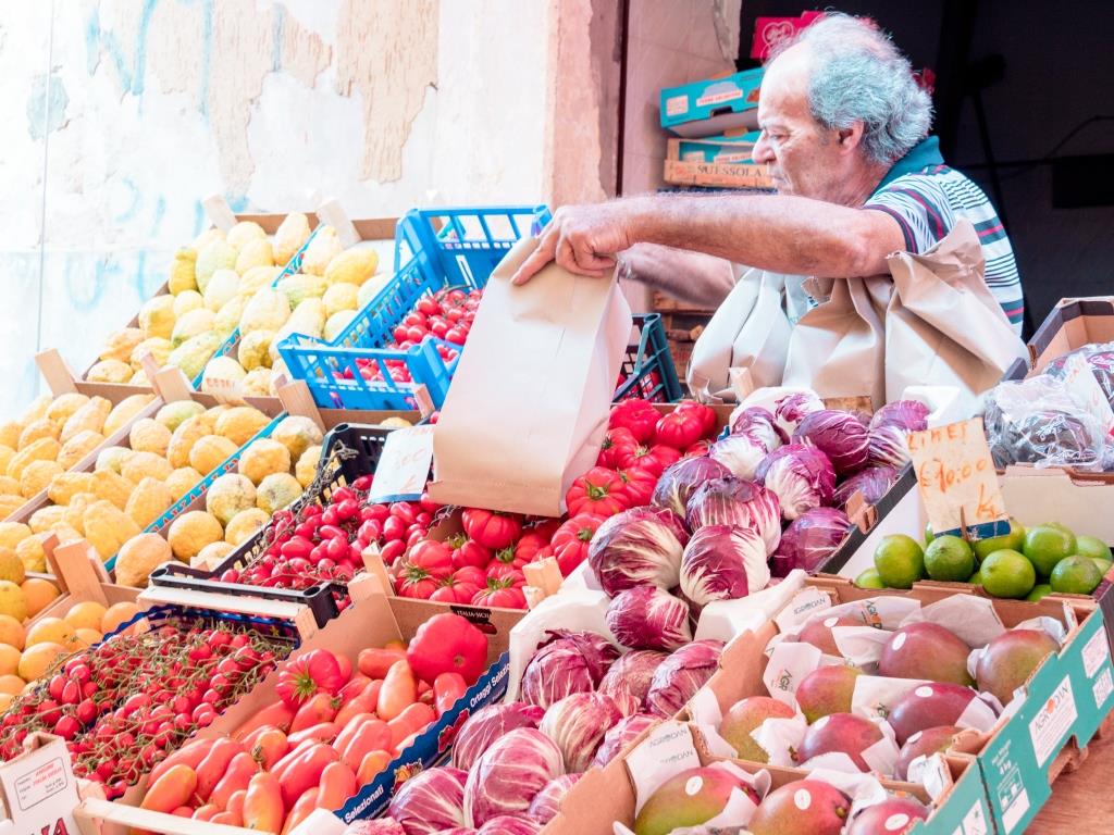 Siracusa Market - Vegetable Stall Sicily