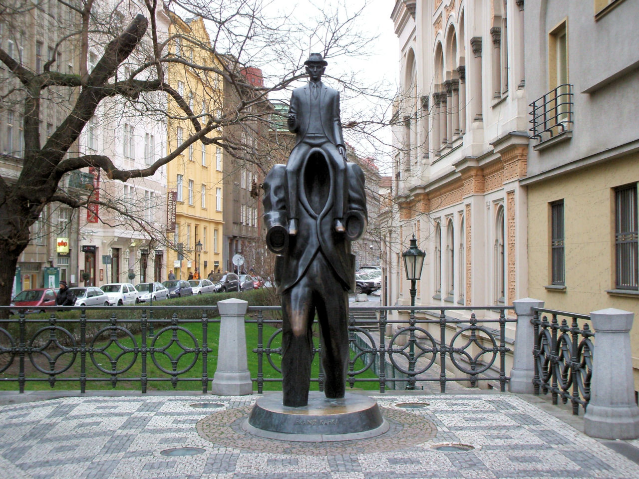 Franz Kafka Statue Prague Czech Republic